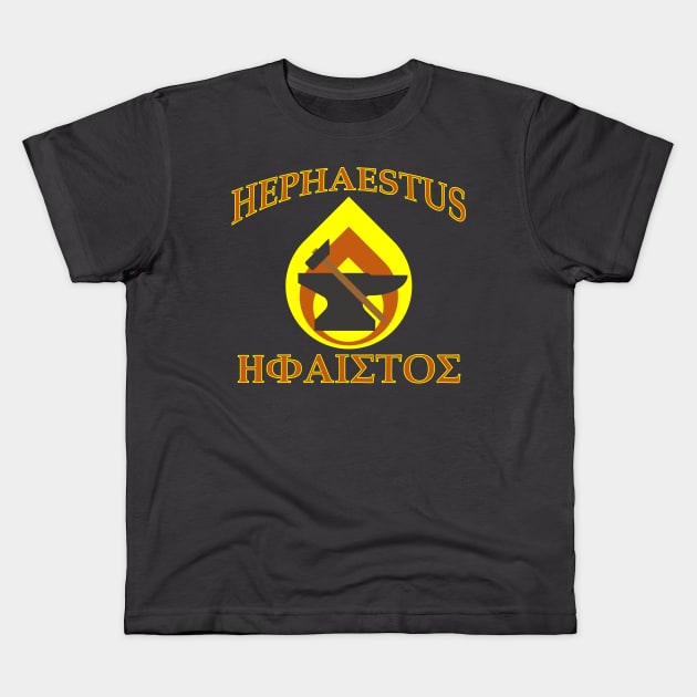 Hephaestus Kids T-Shirt by IORS